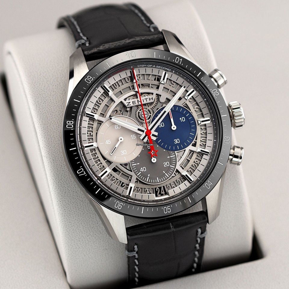 Zenith El Primero Chronomaster Mens watch Unisex Automatic Titanium 95.3001.3600 69.c817 7