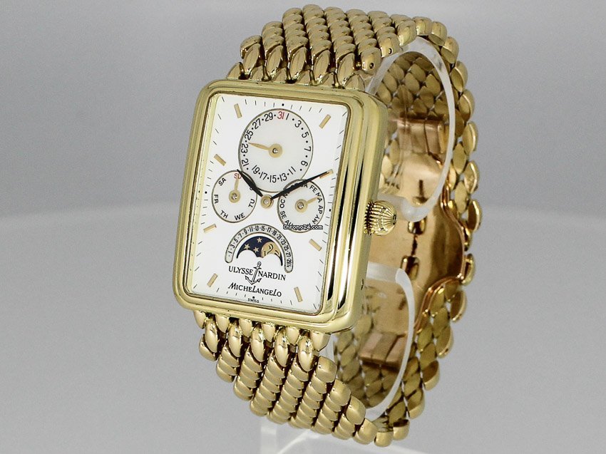 Ulysse Nardin Michelangelo Mens watch Unisex Automatic Yellow gold 161-42 7