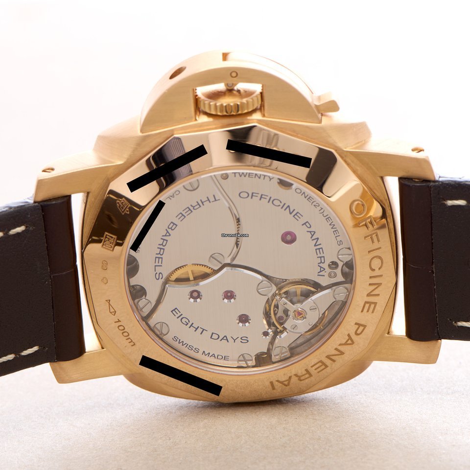 Panerai Luminor 1950 8 Days GMT Mens watch Unisex Manual winding Rose gold PAM00576 7