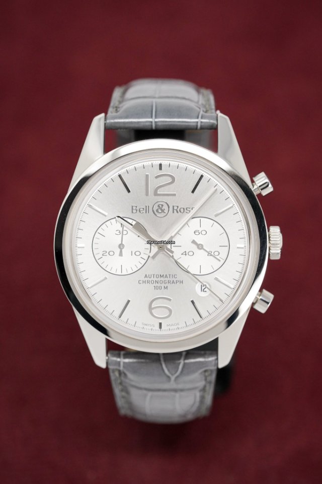 Bell & Ross Vintage Automatic Steel BRG126.WH.ST.SCR 7