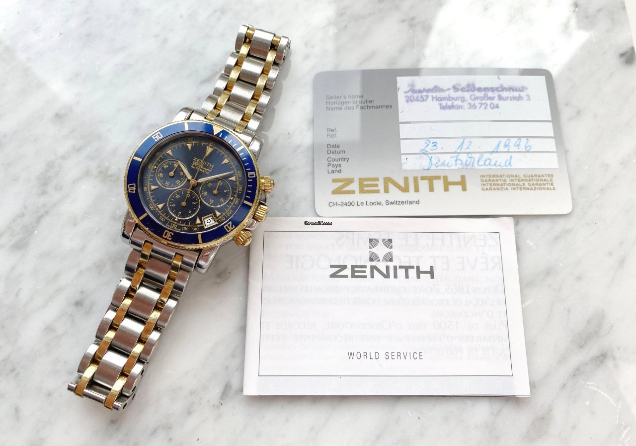 Zenith El Primero Chronograph Mens watch Unisex Automatic Yellow gold 530370400 7