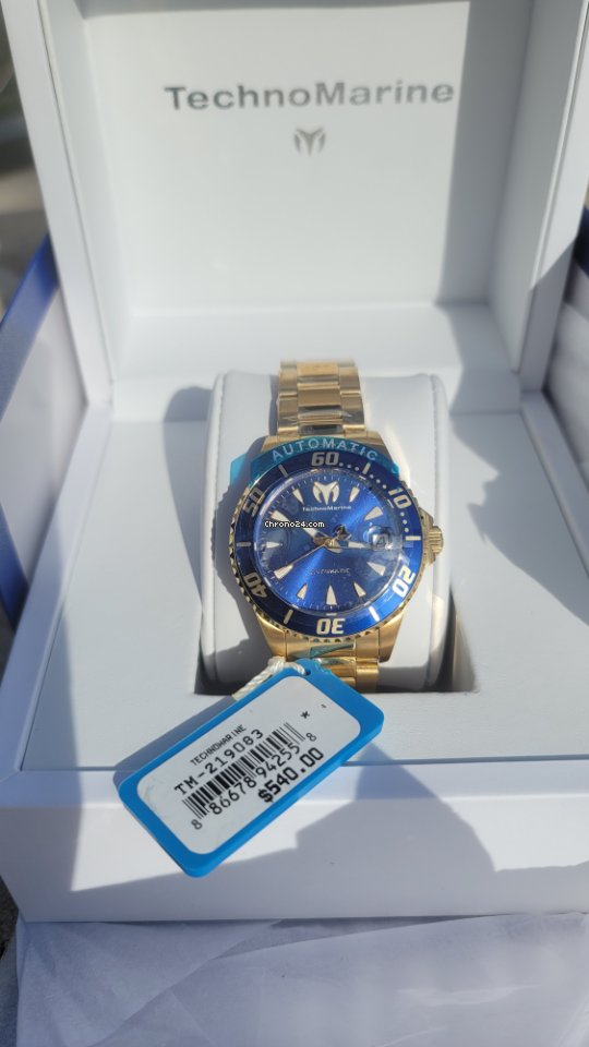 Technomarine Mens watch Unisex Automatic Gold Steel TM-219083 7