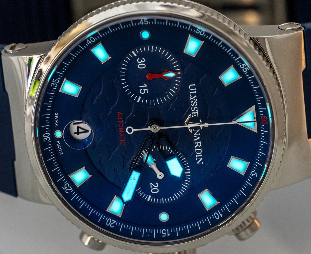Ulysse Nardin Blue Seal Mens watch Unisex Automatic Steel 353-68LE-3 7