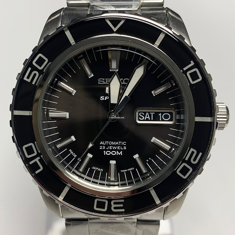 Seiko 5 Sports Mens watch Unisex Automatic Steel SNZH55J1 7