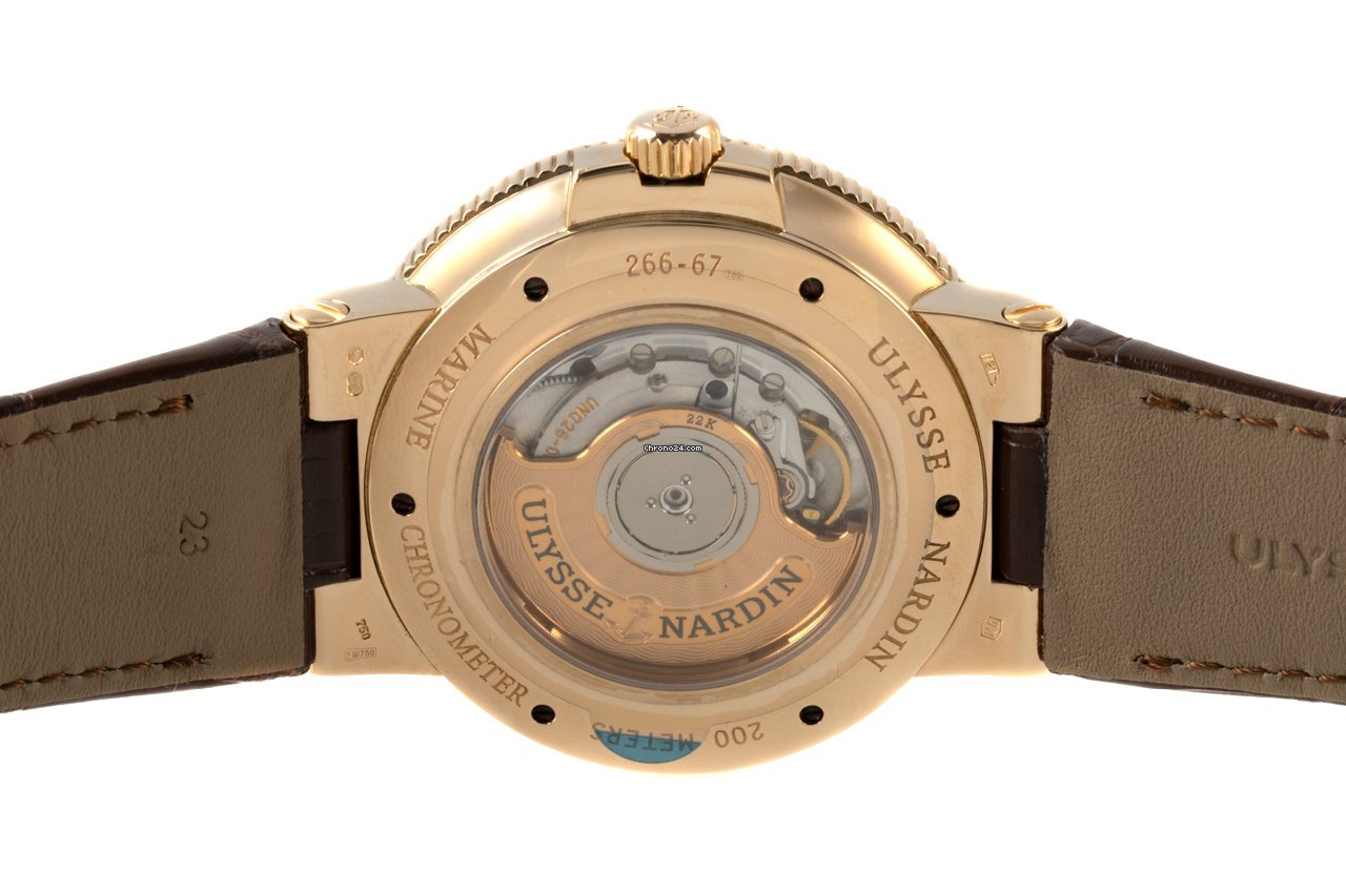 Ulysse Nardin Marine Chronometer 43mm Mens watch Unisex Automatic Red gold 266-67 40 7