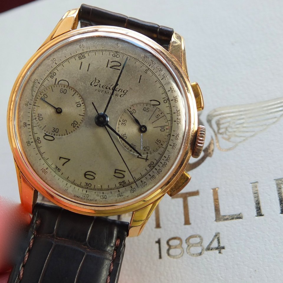Breitling Mens watch Unisex Manual winding Rose gold 782 7