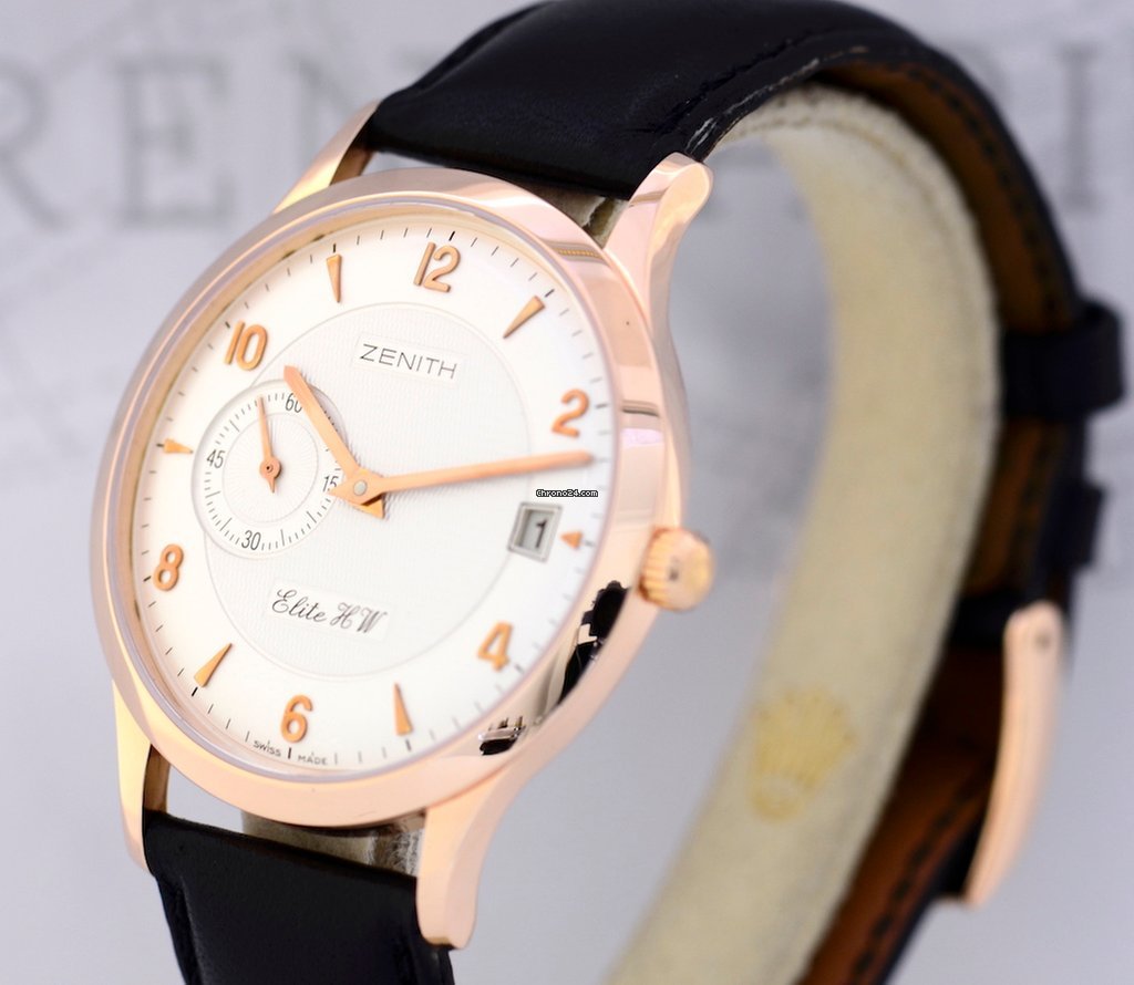Zenith Elite Mens watch Unisex Manual winding Rose gold 17-1125-680 7