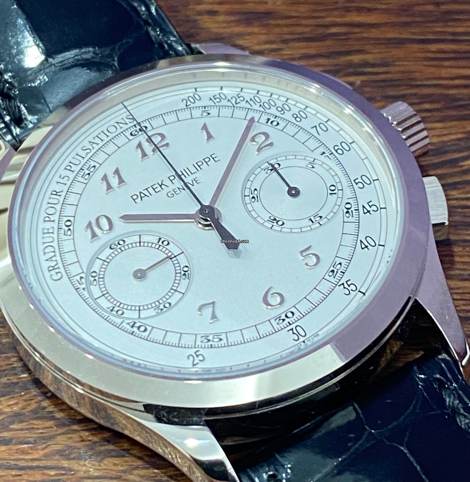 Patek Philippe Chronograph Mens watch Unisex Manual winding White gold 5170G 7