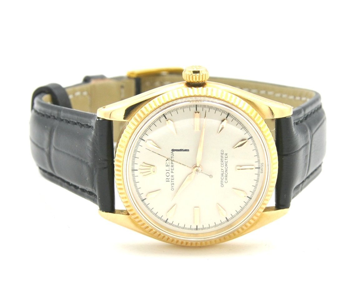 Rolex Oyster Perpetual 34 Mens watch Unisex Yellow gold Automatic 6567 7