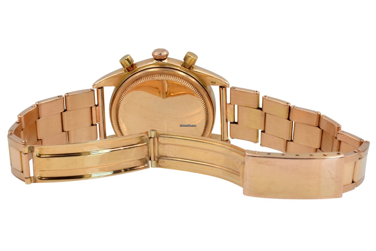 Rolex Chronograph Mens watch Unisex Rose gold Manual winding 4767 7