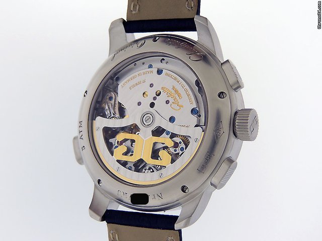 Glashtte Original PanoMaticChrono XL Mens watch Unisex Automatic Platinum 95-01-05-15-04 7