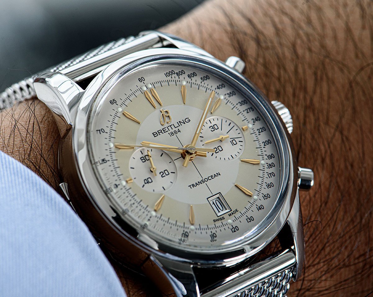 Breitling Transocean Mens watch Unisex Automatic Steel AB015412 G784 154A 7