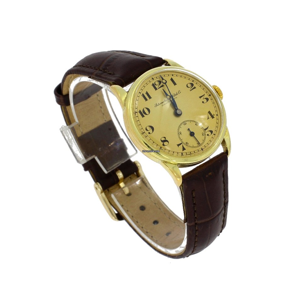 IWC Mens watch Unisex Manual winding Yellow gold 975402 7