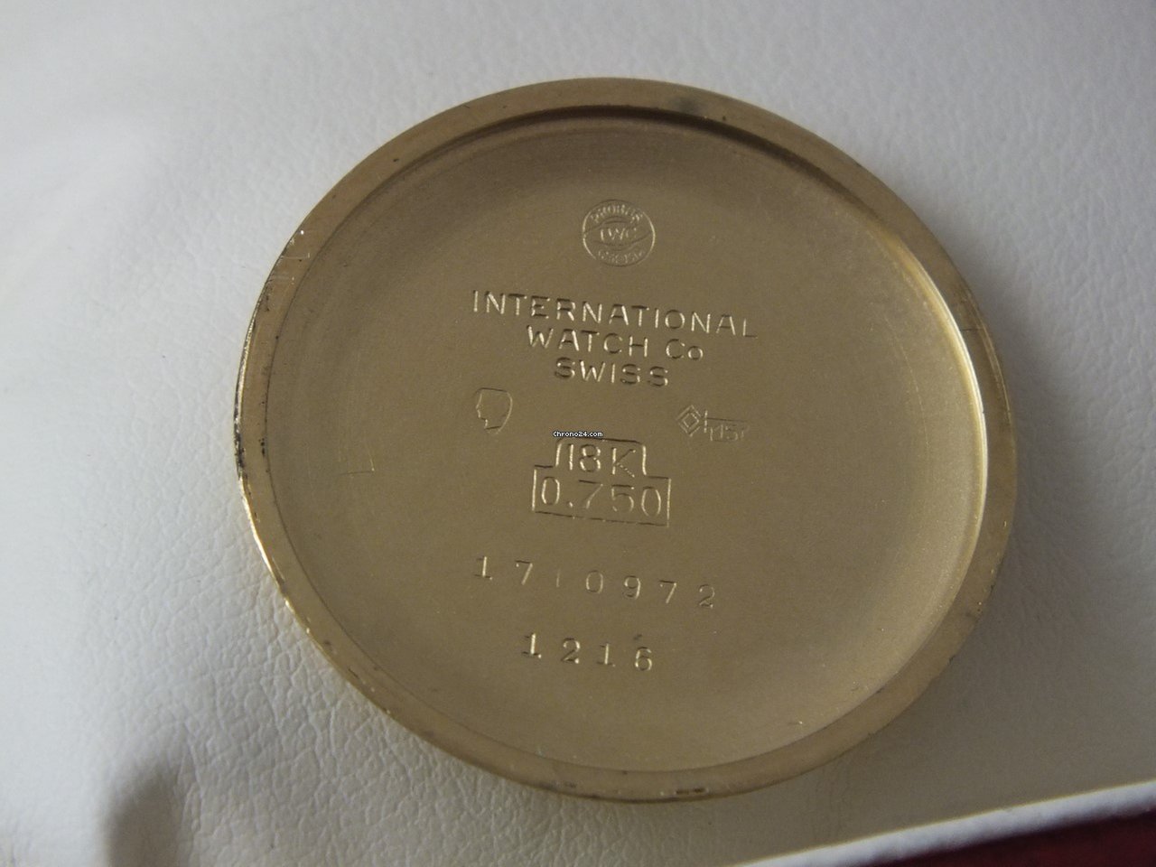 IWC Mens watch Unisex Manual winding Yellow gold 401 7