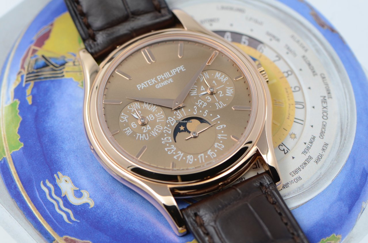 Patek Philippe Perpetual Calendar Mens watch Unisex Automatic Rose gold 5140R-001 7