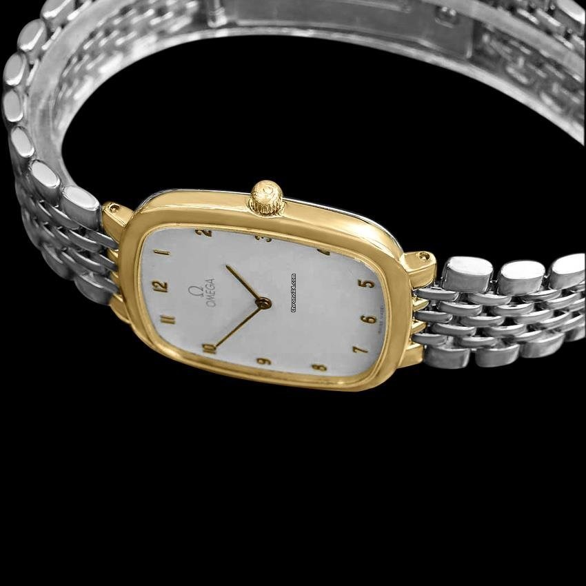 Omega De Ville Mens watch Unisex Quartz Gold Steel 6594 7