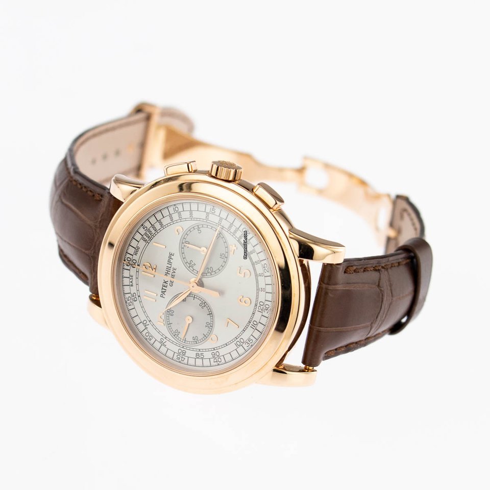 Patek Philippe Chronograph Mens watch Unisex Manual winding Rose gold 5070R-001 7