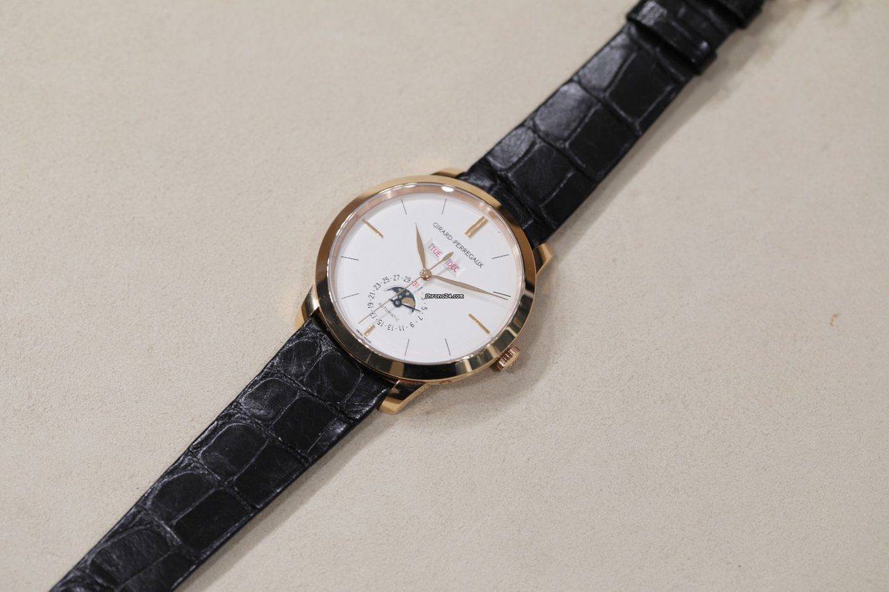 Girard Perregaux 1966 Mens watch Unisex Automatic Rose gold 49535-52-151-bk6a
