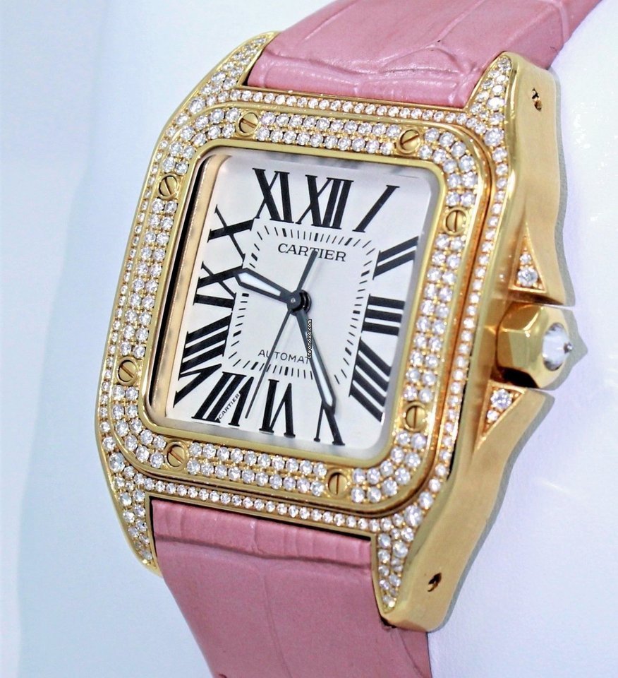 Cartier Santos 100 Womens watch Automatic Yellow gold WM502051 2880