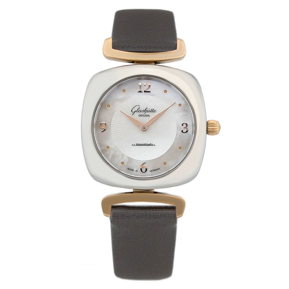 Glashtte Original Pavonina Womens watch Quartz Gold Steel 1-03-02-03-06-34 or 103-02-03-06-34