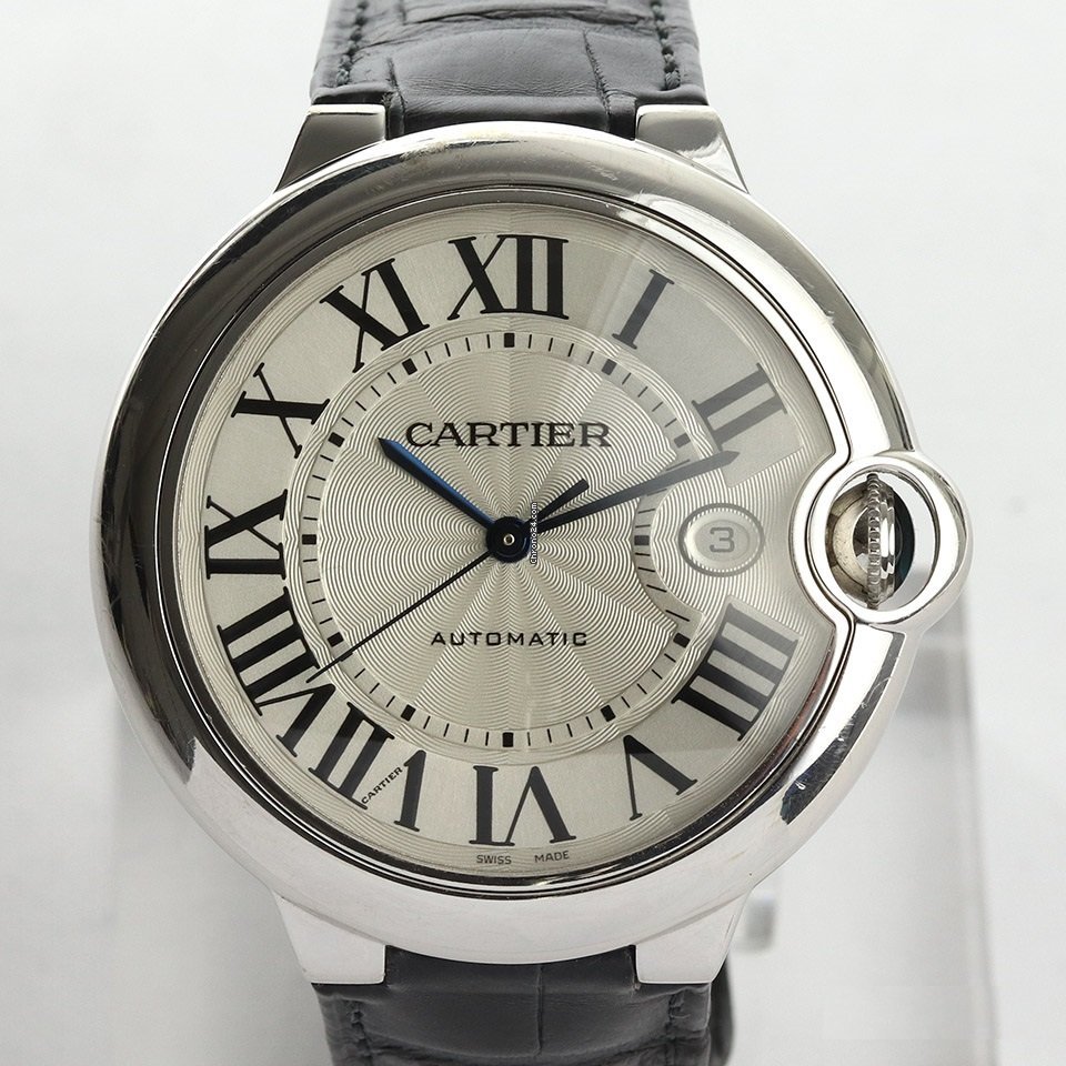 Cartier Ballon Bleu 42mm Mens watch Unisex Automatic White gold 3000