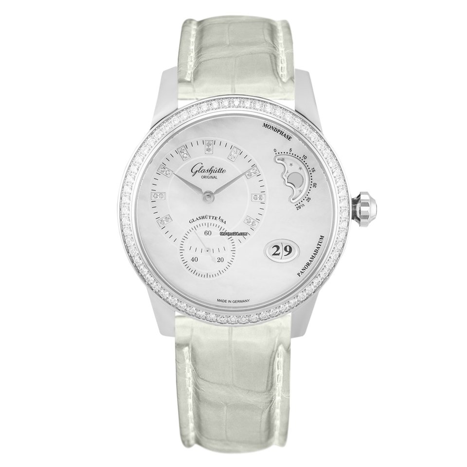 Glashtte Original PanoMatic Luna Womens watch Automatic Steel 1-90-12-01-12-01 or 90-12-01-12-01