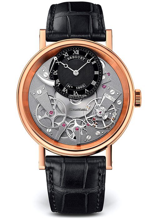 Breguet Tradition Mens watch Unisex Manual winding Rose gold 7057BR G9 9W6