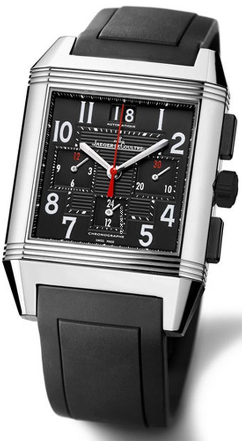 Jaeger-LeCoultre Reverso Squadra Chronograph GMT Mens watch Unisex Automatic Steel 230.8.45
