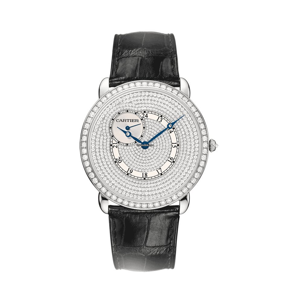 Cartier Ronde Louis Cartier Mens watch Unisex Manual winding White gold WR007003