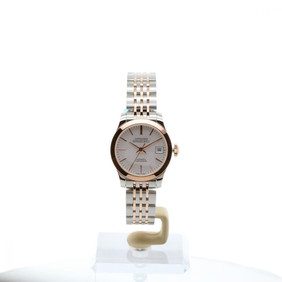 Longines Record Womens watch Automatic Gold Steel L2.320.5.72.7