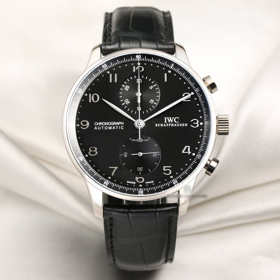 IWC Portuguese Chronograph Mens watch Unisex Automatic White gold IW371413
