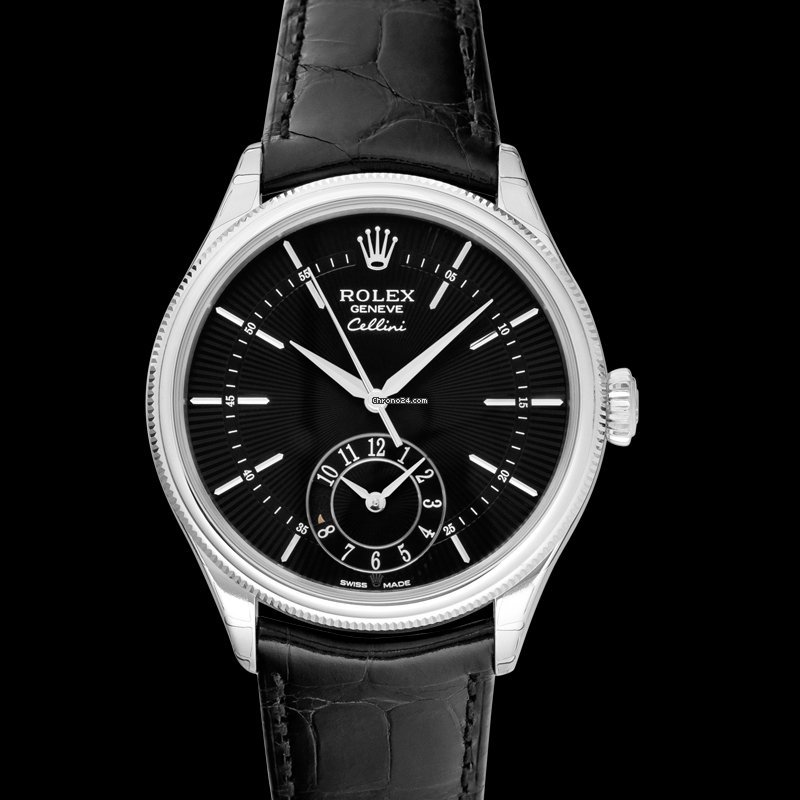 Rolex Cellini Dual Time Mens watch Unisex White gold Automatic 50529 2