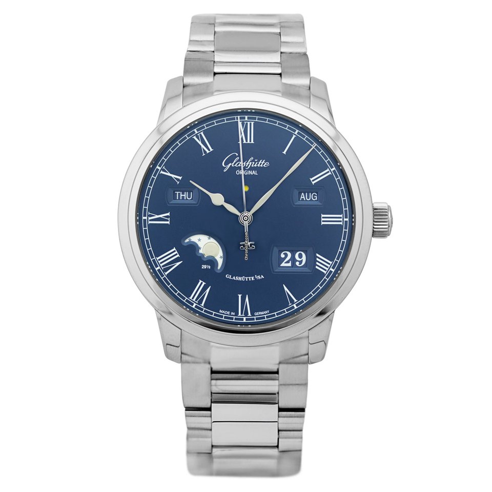 Glashtte Original Senator Perpetual Calendar Mens watch Unisex Automatic Steel 100-02-07-12-70