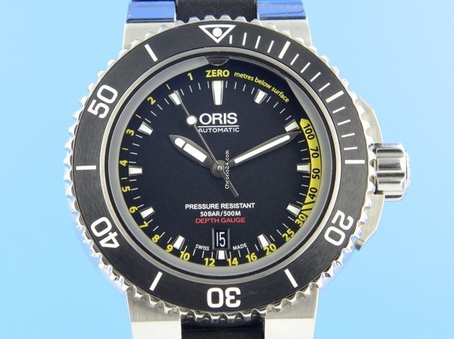Oris Aquis Depth Gauge Automatic Steel 01 733 7675 4154-Set