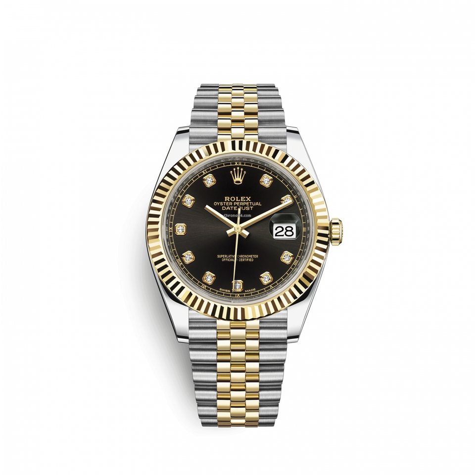 Rolex Datejust 41 Mens watch Unisex Gold Steel Automatic 1263330006