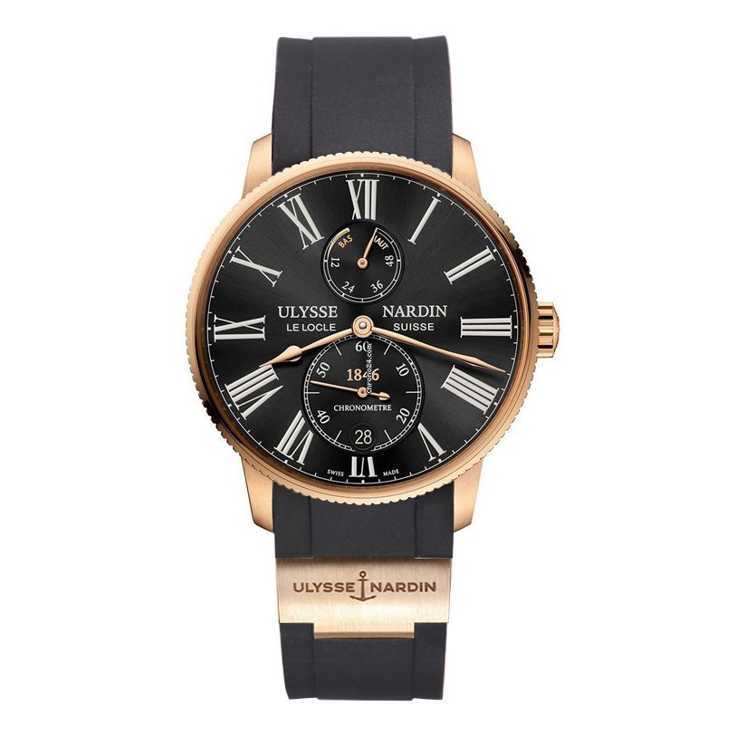 Ulysse Nardin Mens watch Unisex Automatic Rose gold 1182-310-3 42