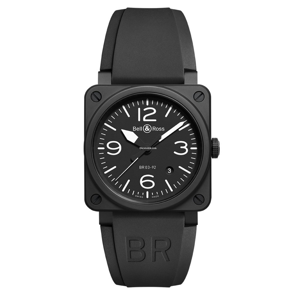 Bell & Ross BR 03-92 Ceramic Mens watch Unisex Automatic Ceramic BR0392BLCE