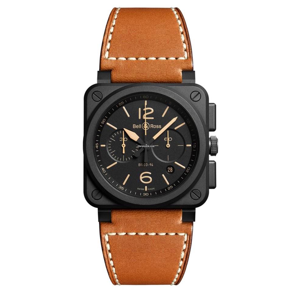 Bell & Ross BR 03-94 Chronographe Mens watch Unisex Automatic Ceramic BR0394HERICE