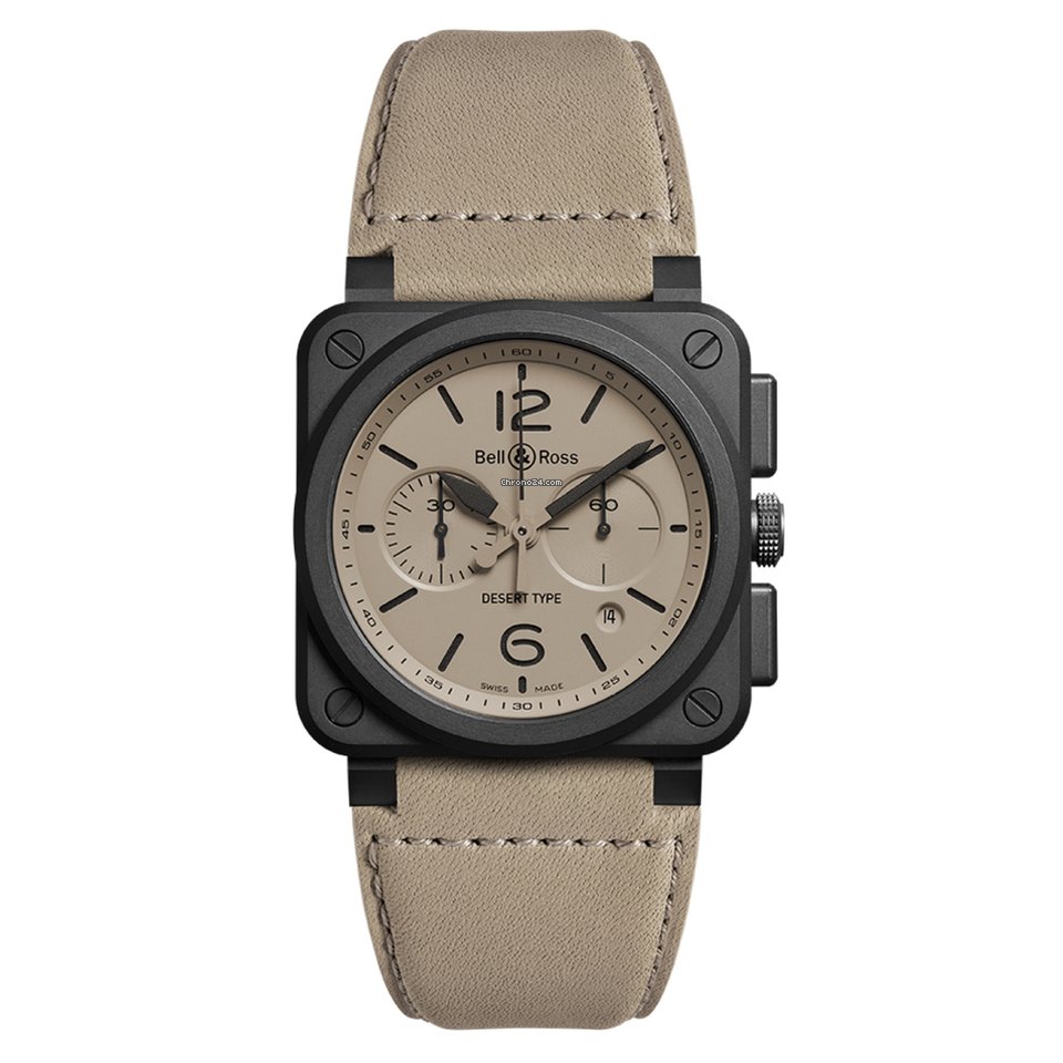 Bell & Ross BR 03-94 Chronographe Mens watch Unisex Automatic Ceramic BR0394DESERTCE