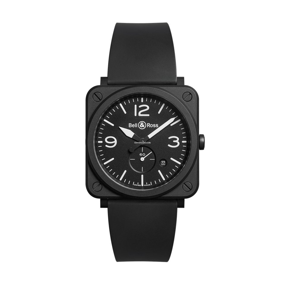 Bell & Ross BR S Mens watch Unisex Quartz Ceramic BRSBLCEM