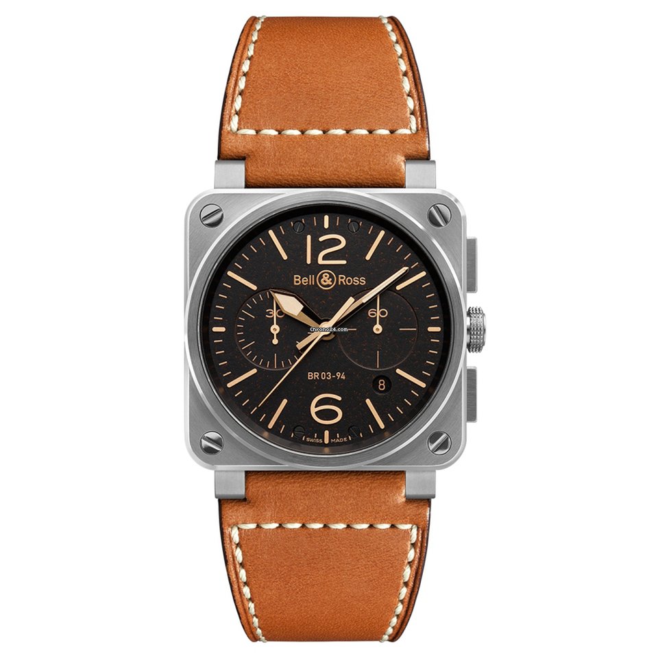 Bell & Ross BR 03-94 Chronographe Mens watch Unisex Automatic Steel BR0394STGHE SCA