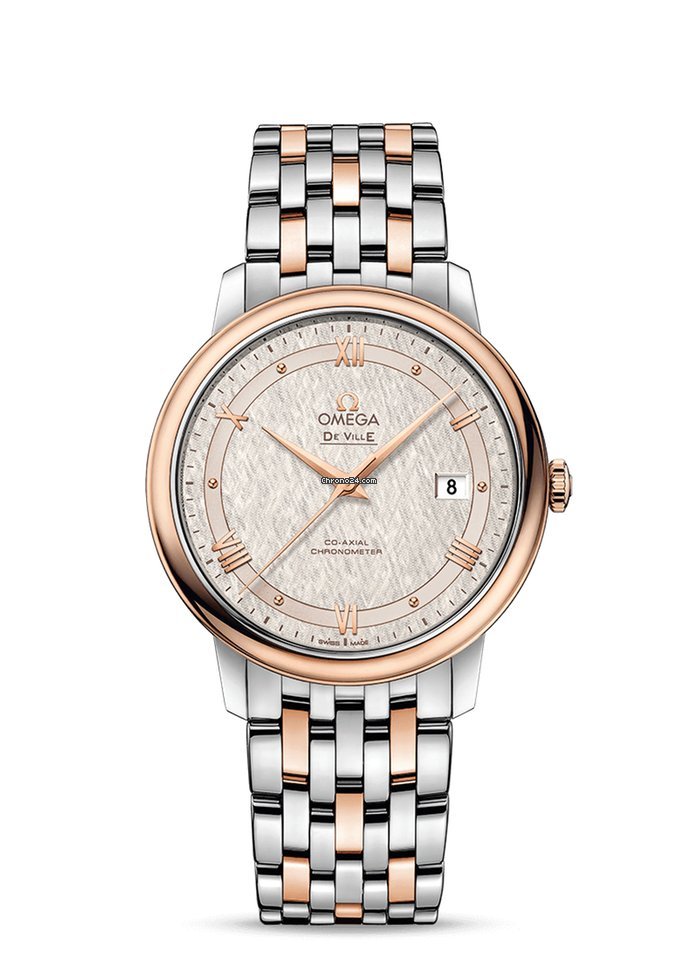 Omega De Ville Prestige Mens watch Unisex Automatic Gold Steel 424.20.40.20.02.003