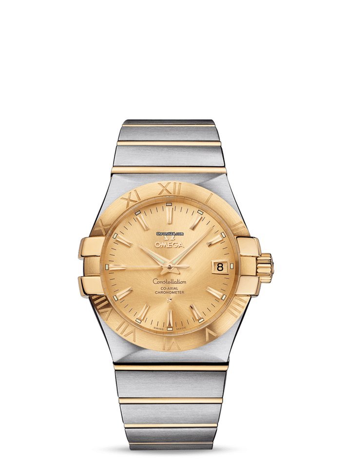 Omega Constellation Ladies Mens watch Unisex Automatic Gold Steel 123.20.35.20.08.001