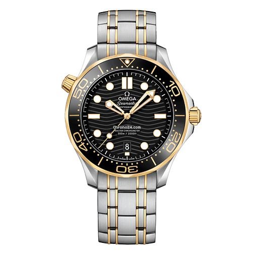 Omega Seamaster Diver 300 M Mens watch Unisex Automatic Gold Steel 210.20.42.20.01.002