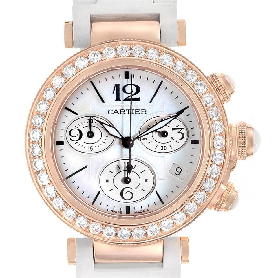 Cartier Pasha Seatimer Womens watch Quartz Rose gold WJ130004