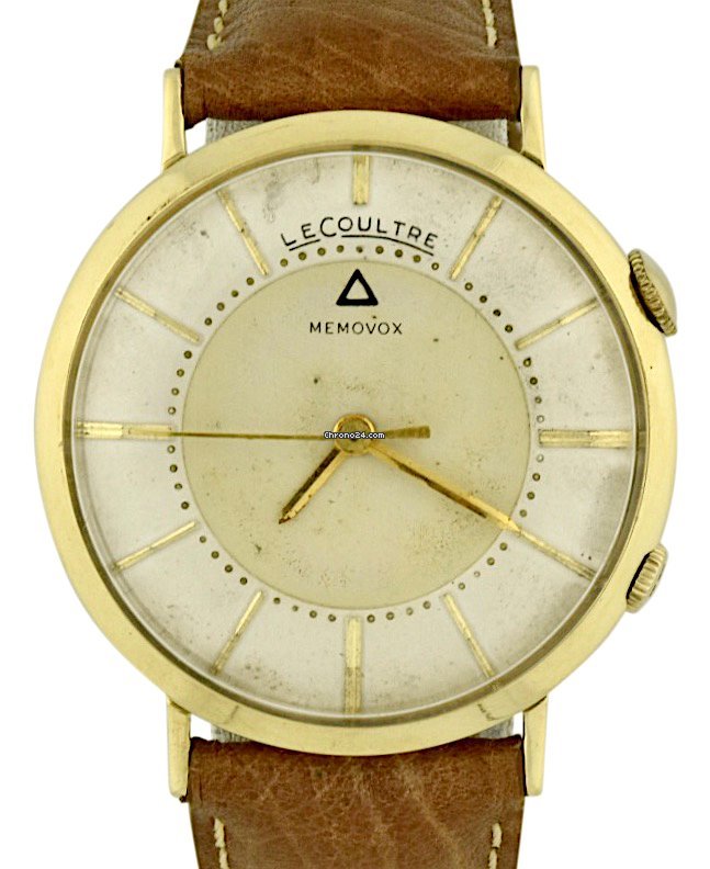 Jaeger-LeCoultre Mens watch Unisex Manual winding Gold Steel Lecoultre memovox 3514