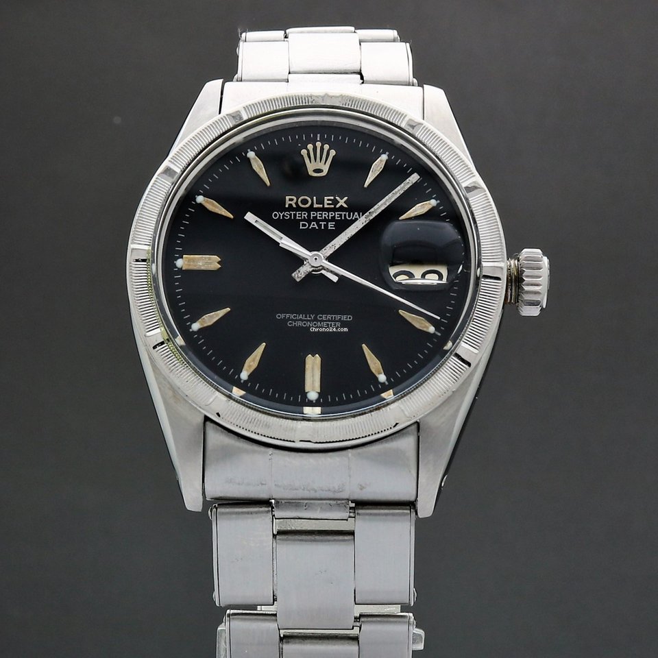 Rolex Oyster Perpetual Date Mens watch Unisex Steel Automatic 6535