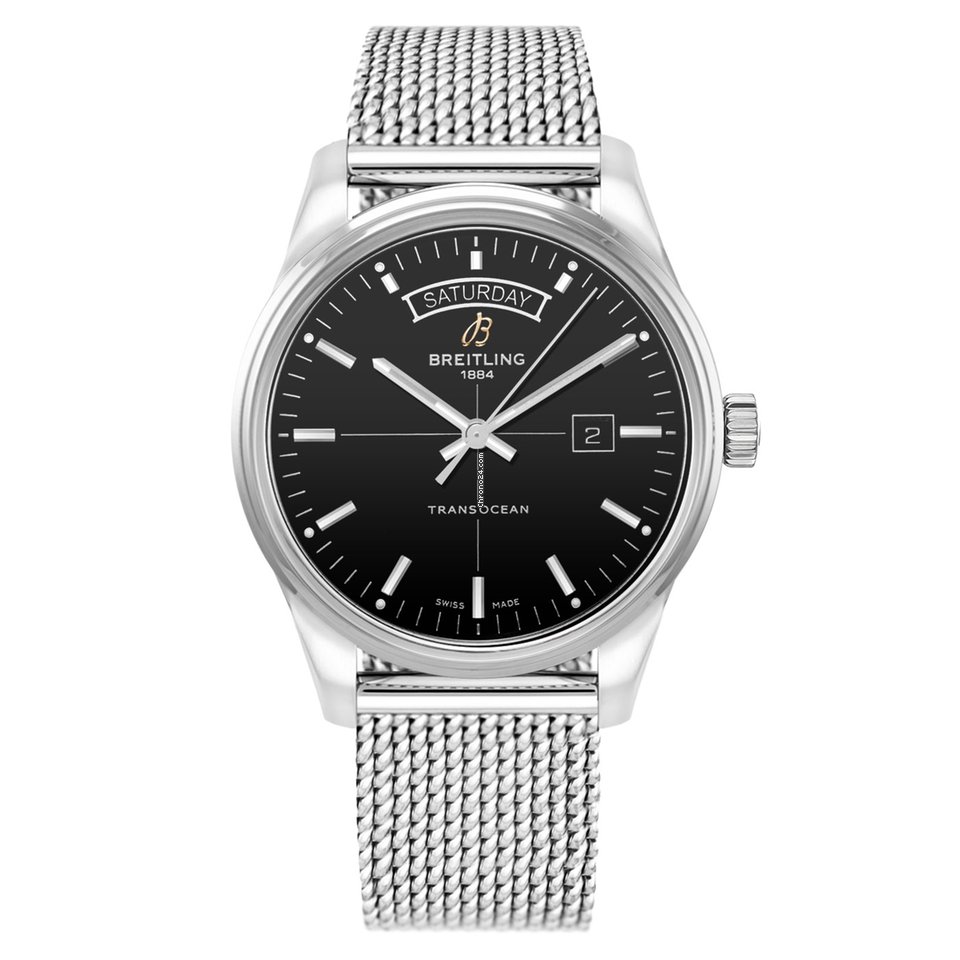 Breitling Transocean Day & Date Mens watch Unisex Automatic Steel A45310121B1A1