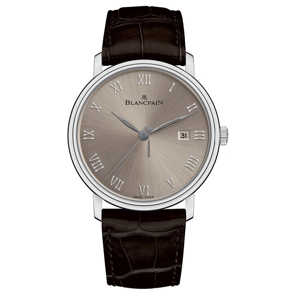 Blancpain Villeret Ultra-Slim Mens watch Unisex Automatic White gold 6651-1504-55B