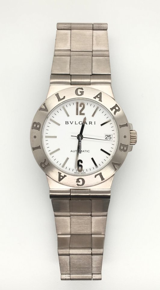 Bulgari Diagono Mens watch Unisex Automatic White gold LCW35G